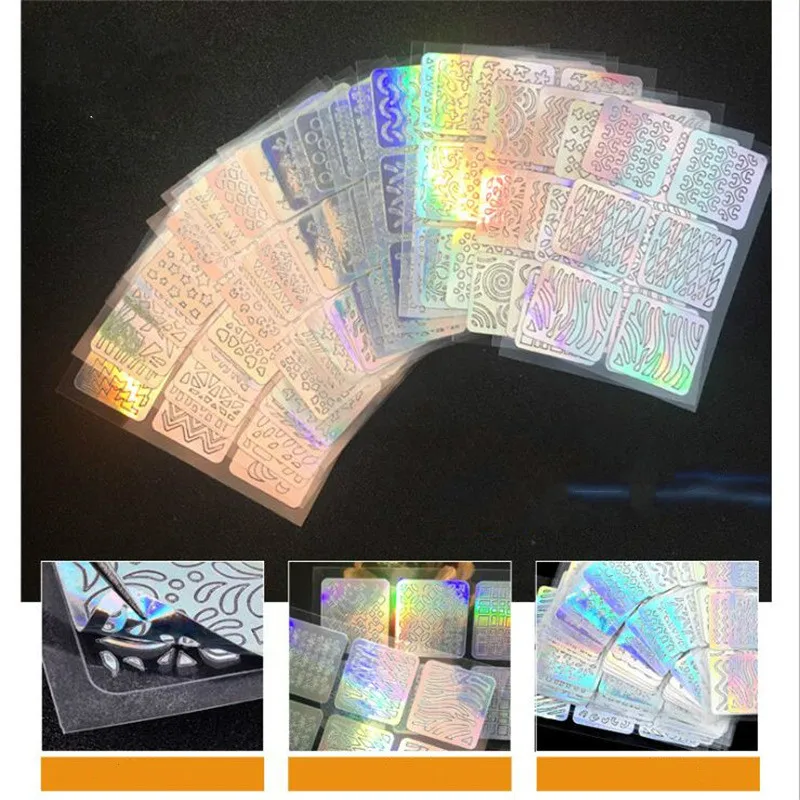 

Nail Sticker Wholesale Laser Openwork Nail Sticker 3D Stick Manicure Hollow Mix 24