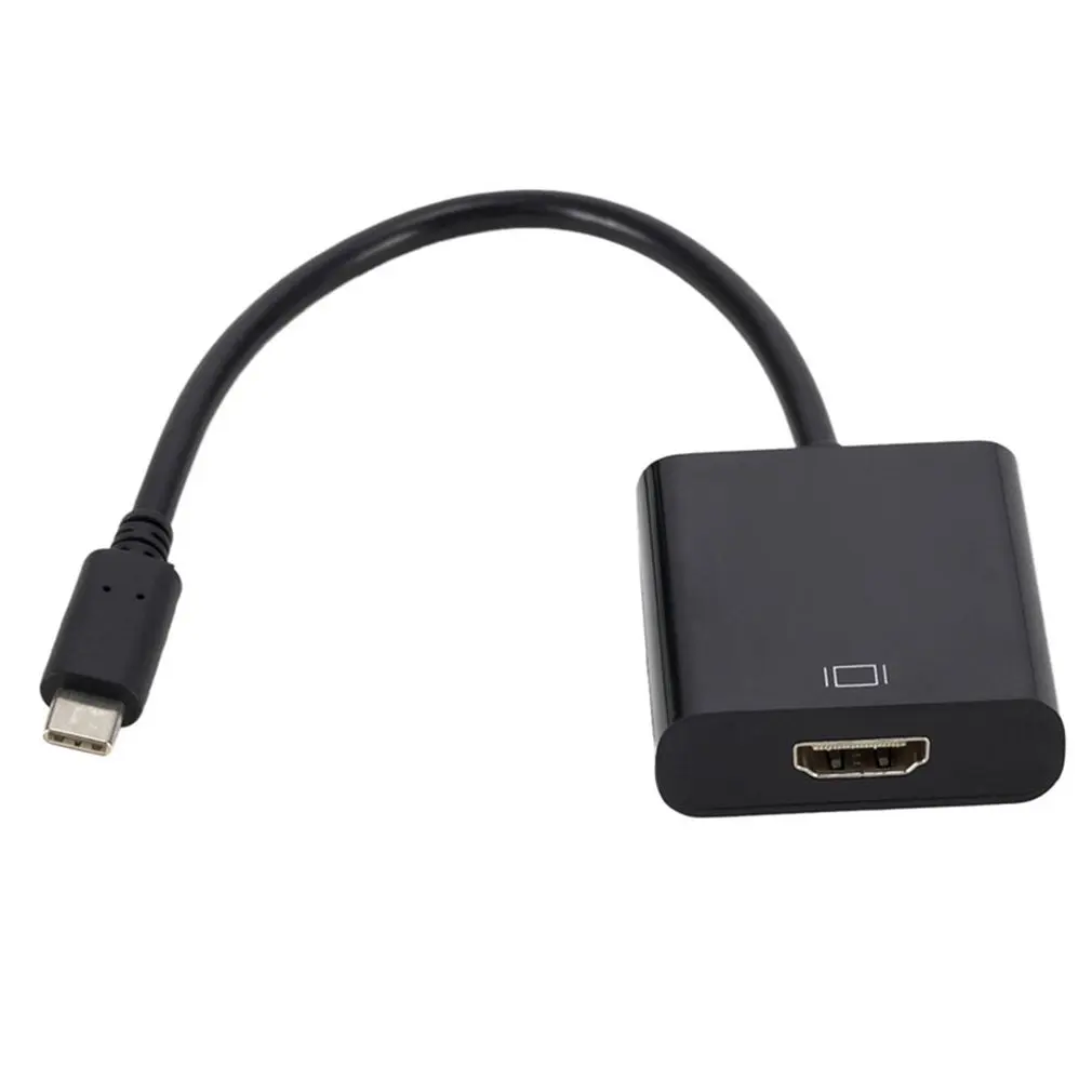 USB C к HDMI 4K кабель адаптер Тип C HDMI Thunderbolt 3 для huawei mate 20 macBook pro pro galaxy S9 HDMI USB-C - Цвет: Белый