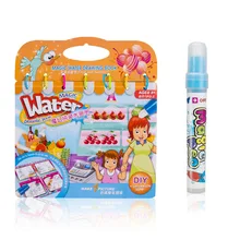 Волшебные водянные альбом живописи Magic алмазов картина для сцены материал копирования граффити живопись книга когнитивных детских развивающих