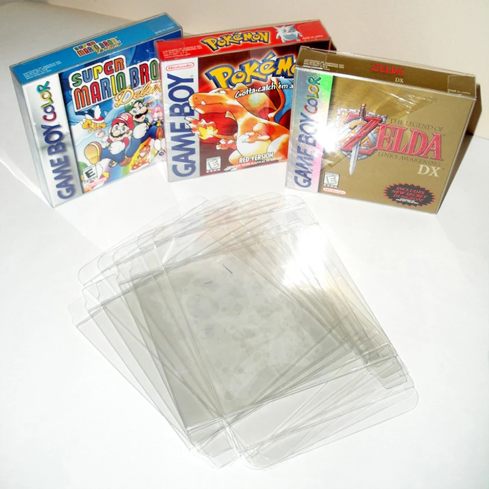 10pcs Game Cartridge Cover Protector Case for Nintendo Game Boy GBA CIB Display Boxed