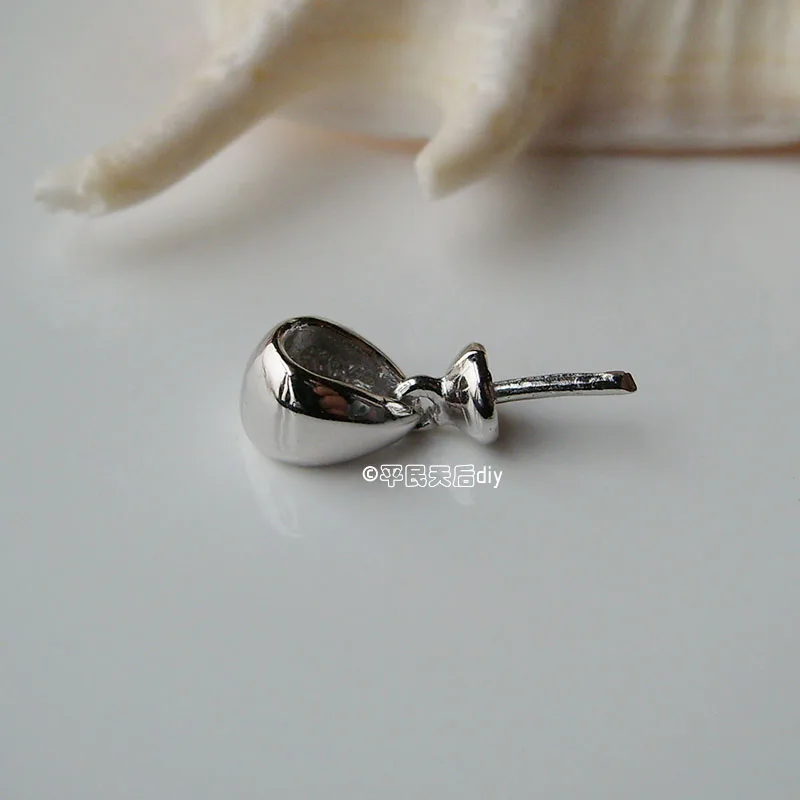 纯银吊坠头 光面厚实 (2)