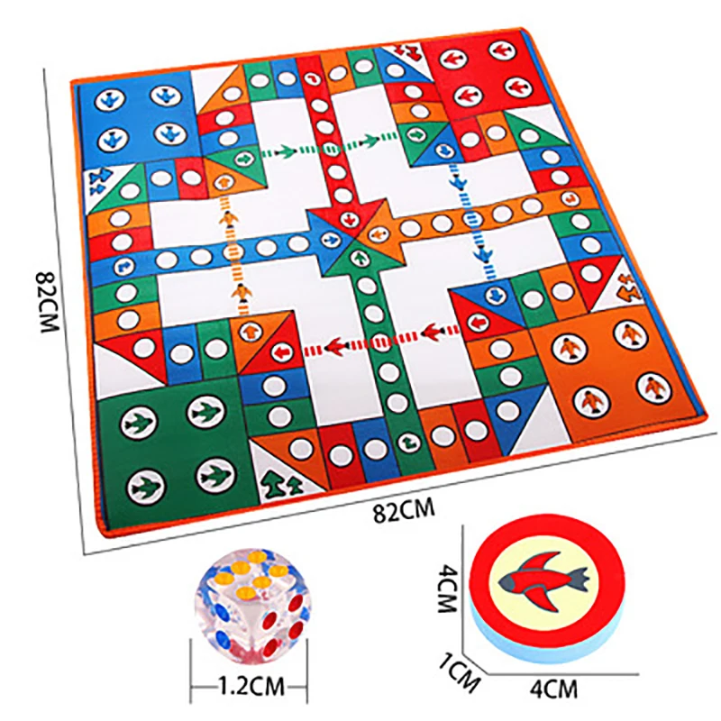 Baby Crawling Play Mat Flying Chess Toys Children Carpet Game Rug Outdoor Picnic Pad Kids Early Learning Education Toy