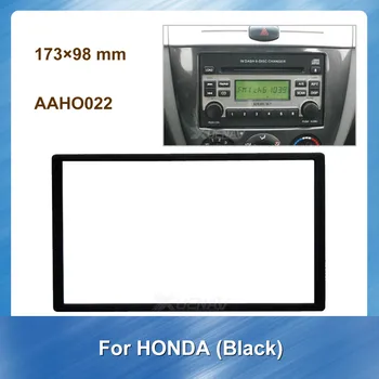 

Double DIN Car Radio Fascia Auto Multimedia For HONDA Black For HONDA Car Radio Fascia Frame Dash Panel Outer Size 189X109mm