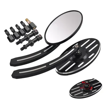 

Motorcycle Accessories Aluminum Alloy Motorcycle Rearview Mirrors Side View Mirror For Harley Touring Softail Dyna Sportster