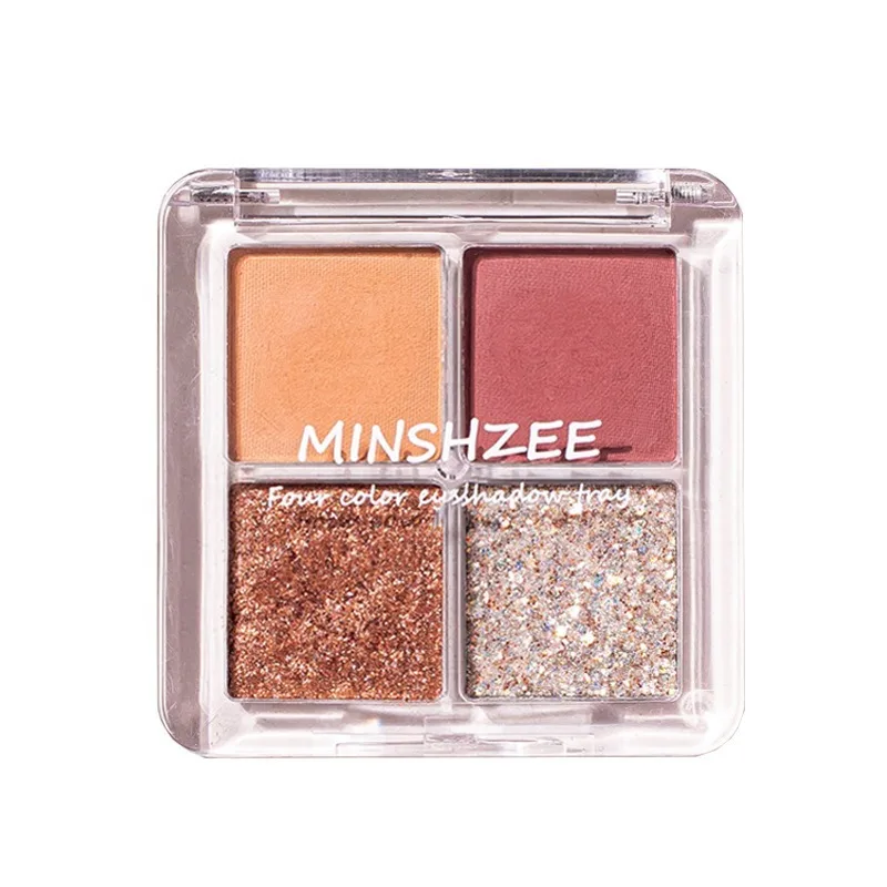 

Time girl 4 color eye shadow matte pearlescent Unicorn four color eye shadow disc shimmer eyeshadow