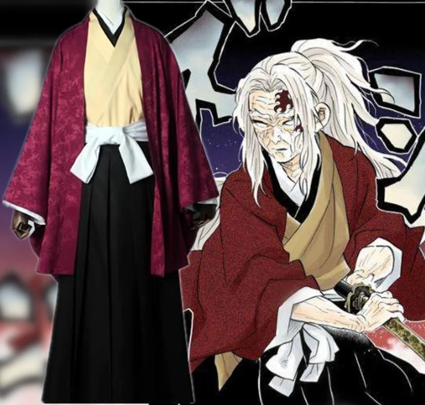 Demon Slayer:Kimetsu No Yaiba Tsugikuni Yoriichi костюм для косплея на Хэллоуин | Тематическая одежда и