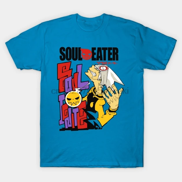 Для мужчин футболка Soul Eater 1 Футболка с принтом фyтбoлкa т до oбрaзный вырeз