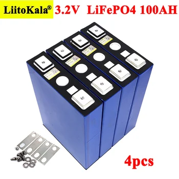 

4pcs/lot 3.2V 100Ah Battery LiFePO4 Lithium phospha Large capacity DIY 12V 24V 48V Electric car RV Solar Energy storage system
