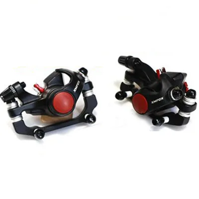 front and rear XMFOX 5,0 дисковые тормоза лучше BB5 MTB BMX горный велосипед механические дисковые тормозные суппорты запчасти для велосипеда - Цвет: front and rear