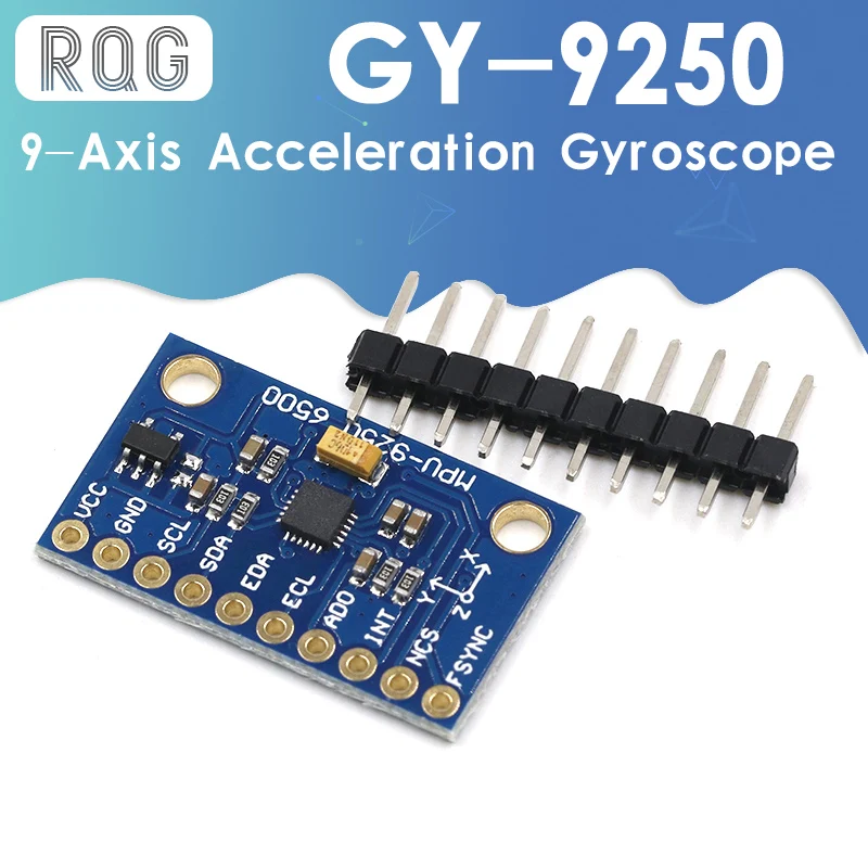 1 комплект SPI IIC/I2C GY-9250 MPU 9250 MPU-9250 9 осей отношение + гироскоп акселератор