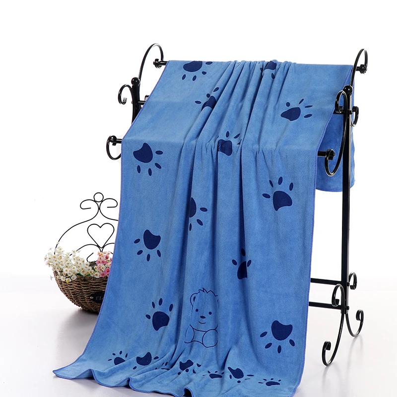 Dark Blue 70*140 см полотенце из микрофибры с принтом 6 цветов Впитывающее прочное мягкое домашнее не стимулирующее мытье банное полотенце s - Цвет: Dark Blue