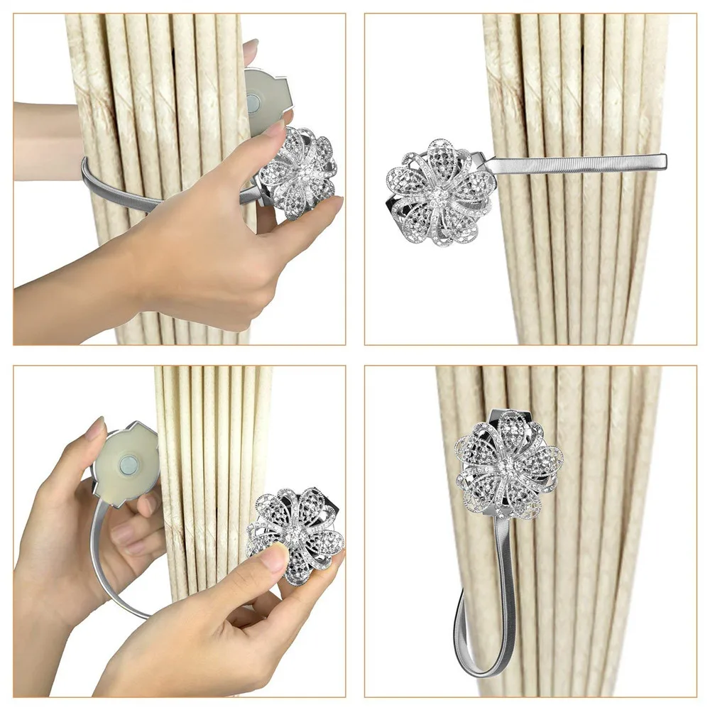 1PC Modern Stylish Magnetic curtain home office decoration curtain strong magnetic buckle Home Decor Curtain Accessories F1