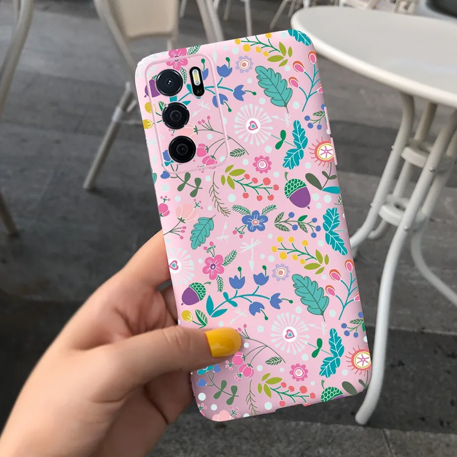 cases for oppo cases For Oppo A16 A16s Case CPH2269 Soft Silicone Stylish Candy Painted Cover For Oppo A16 OppoA16 S A54s Case Oppo A 16 s Coque Capa cases for oppo cases