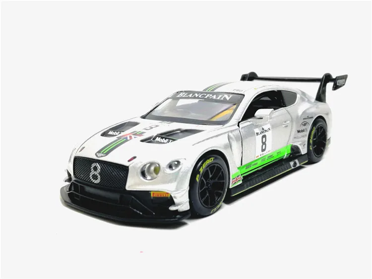 Ma Ke da в коробке 1: 32 Bentley GT3 ралли модель автомобиля сплав модель автомобиля ВОИН звук и светильник игрушка