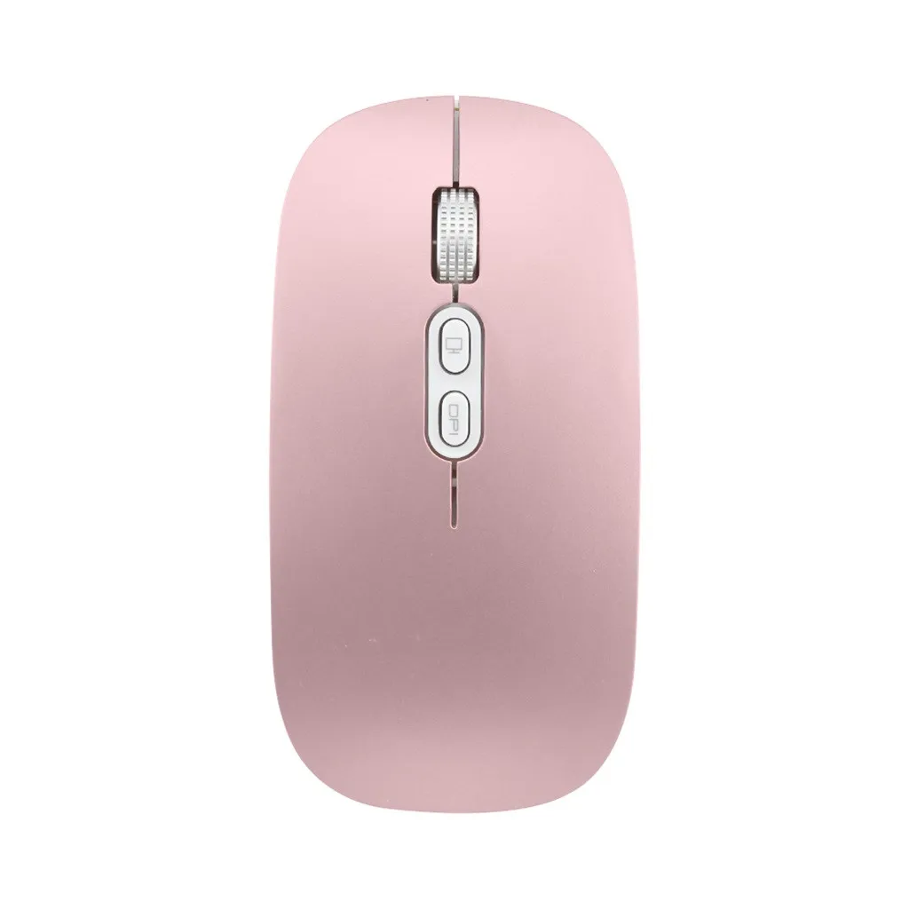 Fashion Rechargeable Gaming Mouse 2.4G Wireless Mouse Metal Noiseless Silent Click Optical Mouse for MacBook PC Smart Mice#G1 - Цвет: B