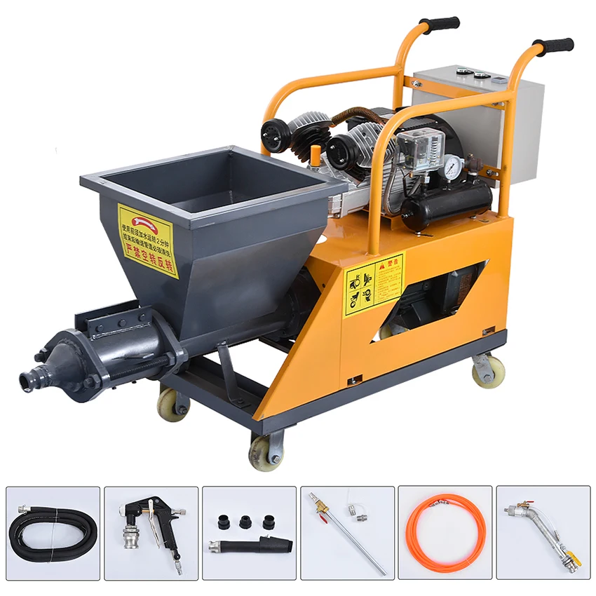 

New 4KW Multi-function Spraying Machine High-quality Construction Site External Wall Cement Mortar Spraying Gun 110V/220V/380V