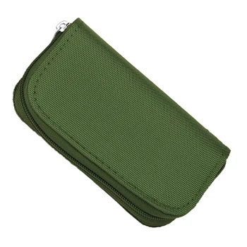 

Office Protective Carrying Nylon 22 Slots Portable Travel Zipper Closure Anti Scratch Home Memory Card Bag