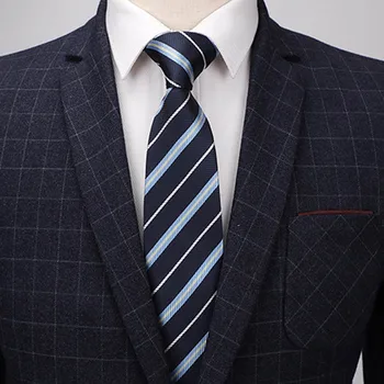 

2020 6Pcs Sets Cufflinks Multicolors Tie Clip Silk Men Business Formal Wedding Stripe Neck Tie Fashion Shirt Dress Accessories