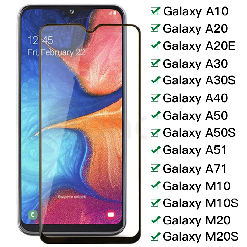 Защитная пленка для экрана из закаленного стекла Samsung Galaxy A10 A20 A20E A30 A30S A40 A50 A50S A51 A71