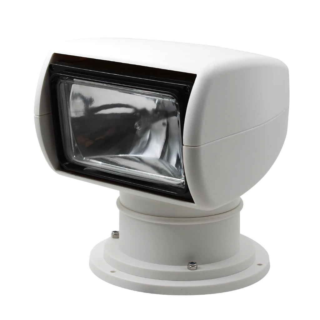 Boat Spotlights, 100W Marine Yacht Remote Control Halogen Searchlight Spotlight Bulb 2500LM 12V, White