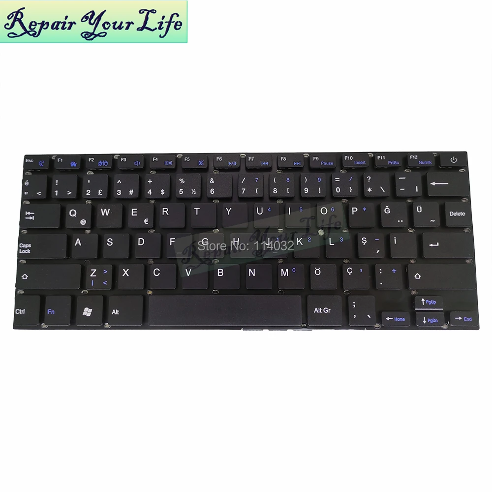 Apprendre Les Touches Du Clavier D Ordinateur Portable Clavier de remplacement pour Prestigio Smartbook 141C SP espagnol ES TR  turquie, noir sans cadre, clavier d'ordinateur portable, touche bleue,  offre spéciale | AliExpress