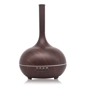 

400ml Aroma Essential Oil Diffuser Wood Grain Ultrasonic Cool Mist Humidifier for Office Home Bedroom Living Room Study Yoga Spa