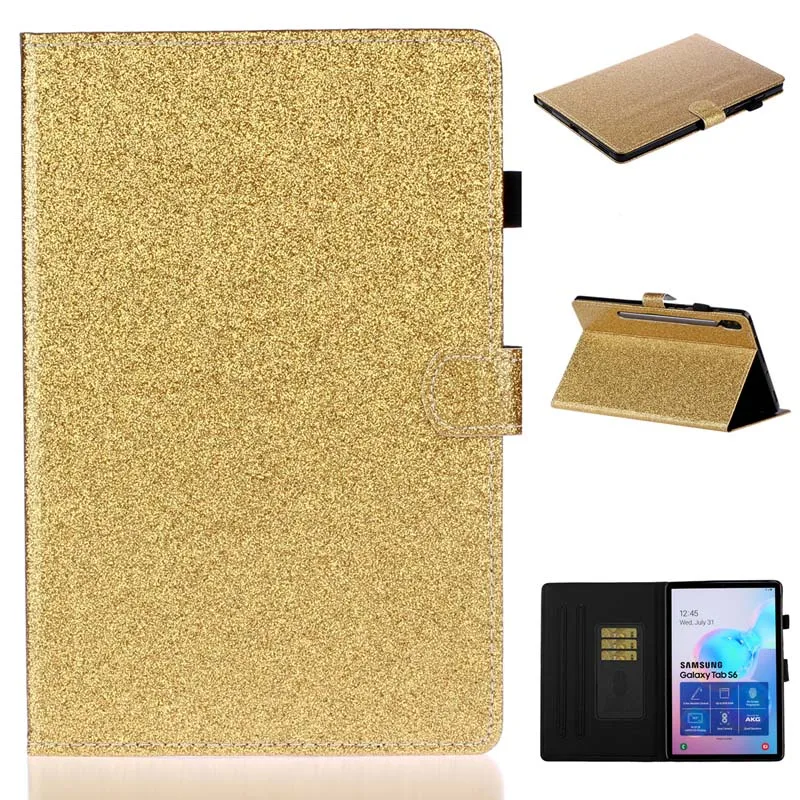 case Кожаный чехол для Samsung Galaxy Tab S6 SM-T860 SM-T865 магнит смарт-чехол для Galaxy Tab S6 10,5 T860 T865 авто чехол для сна - Цвет: case