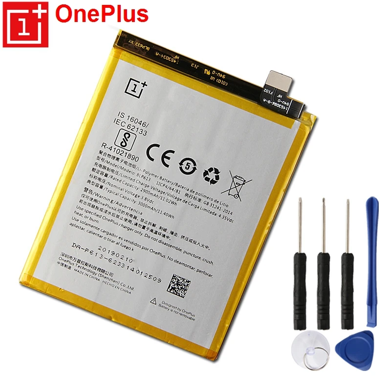 

Original OnePlus Replacement Phone Battery BLP613 For OnePlus 3 1+3 3000mAh Phone Batteries