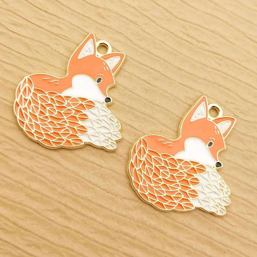 10pcs Fox Charms 2