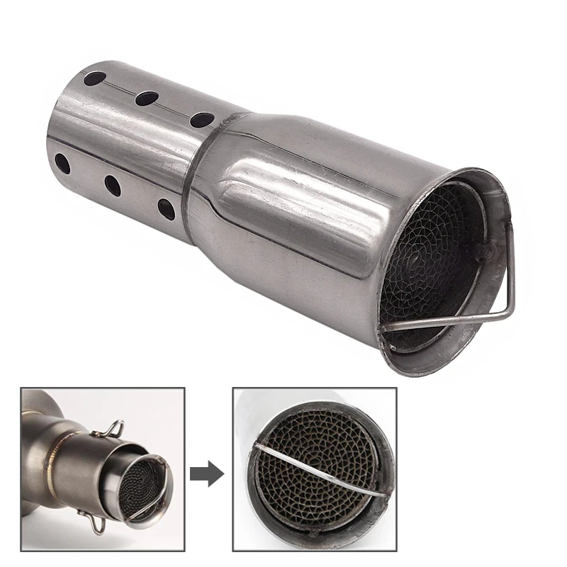 51mm/2in Universal Motorcycle Exhaust Muffler Pipe DB Killer Silencer