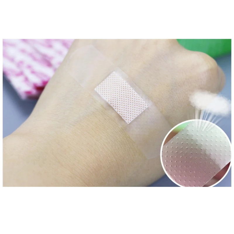 160pcs/lot  band aid Transparent Waterproof Breathable Adhesive Bandage First Aid Emergency Kit