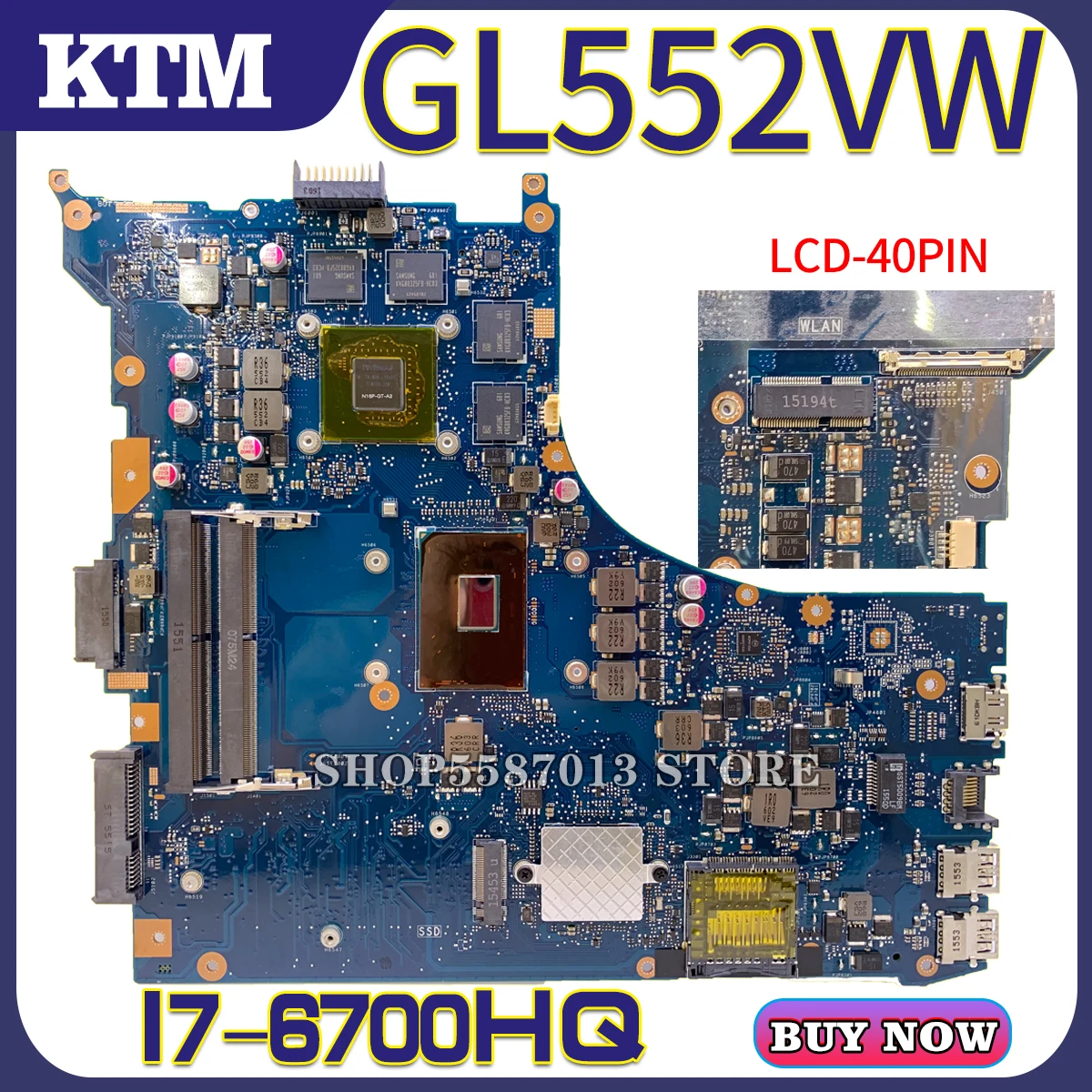 Материнские платы KEFU FX51V материнская плата для ноутбука ASUS GL552VX GL552VW GL552V ZX50V