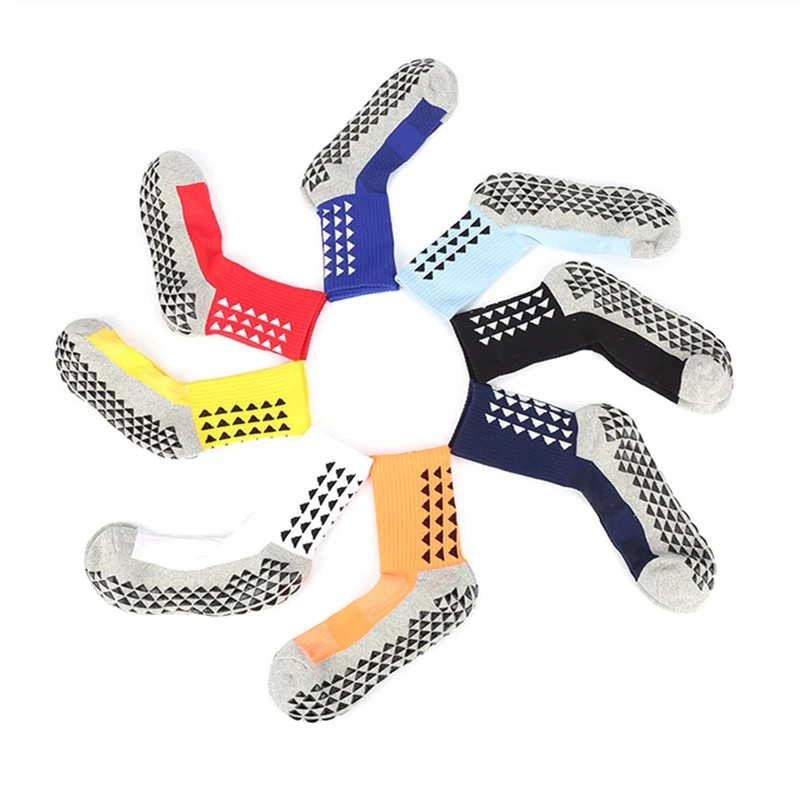 

Men Anti Slip Wearproof Cotton Football Traning Socks High Performance Thick Terry Cushion Soccer Calcetines Sports Trusox