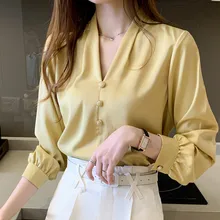 yellow satin top
