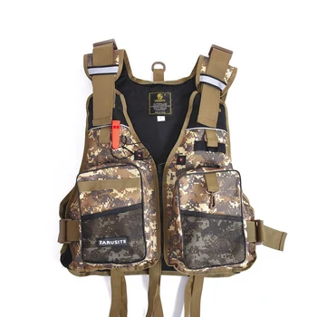 

Fishing Vest Outdoor Adult Kayaking Boating Flotation Jacket Vest with Sun Hat Fishing Cap Carp Fishing Accessories