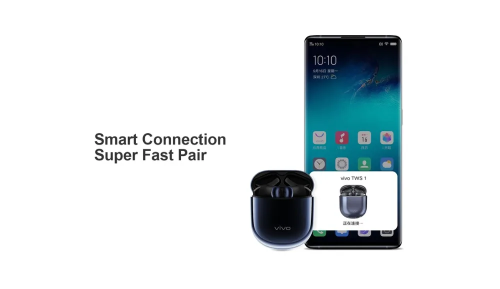 VIVO TWS Bluetooth QCC 5126 наушники беспроводные наушники настоящая беспроводная гарнитура 14,2 мм динамические блоки IP54 с микрофоном