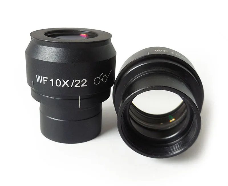 2 шт. WF10X/22 мм стерео микроскоп окуляры зеленая пленка покрытие высокая точка Глаз Регулируемый диоптрий с 30 мм Монтажный размер