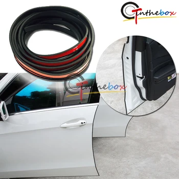 

GTinthebox JDM Black 4.5M Rubber Body Side Door Scratch Protector Auto Edge Guard Bumper Protection Sticker Strip