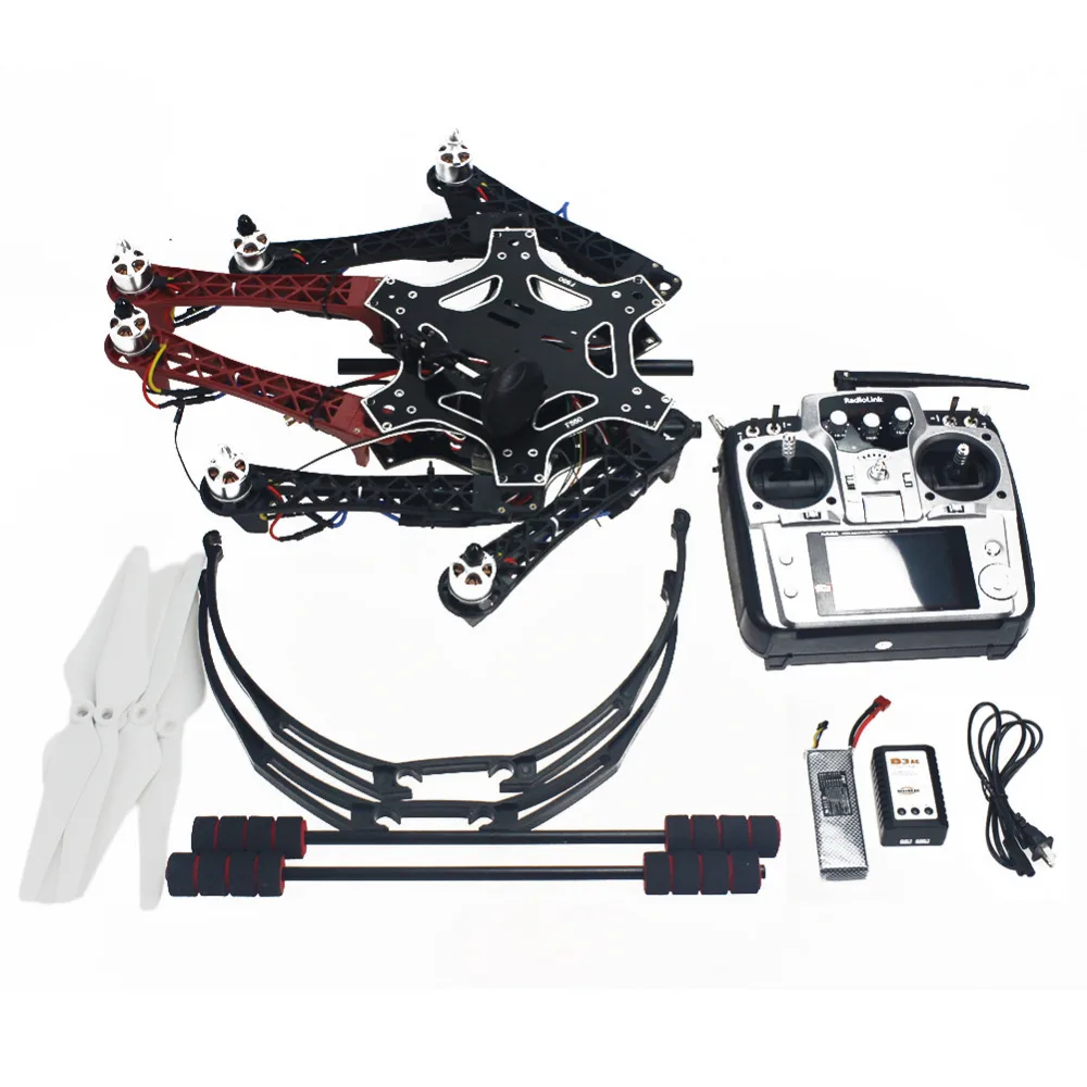 

Hot RC Aircraft Hexacopter Helicopters RTF Drone with AT10 TX/RX 550 Frame GPS APM2.8 Flight Controller Battery F05114-AQ