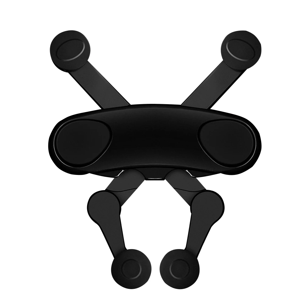 Черный Air Vent Ant shape стабильный Универсальный Автомобильный Стенд ABS нескользящие аксессуары фиксированный датчик тяжести держатель телефона Легкая установка маленький - Цвет: Черный