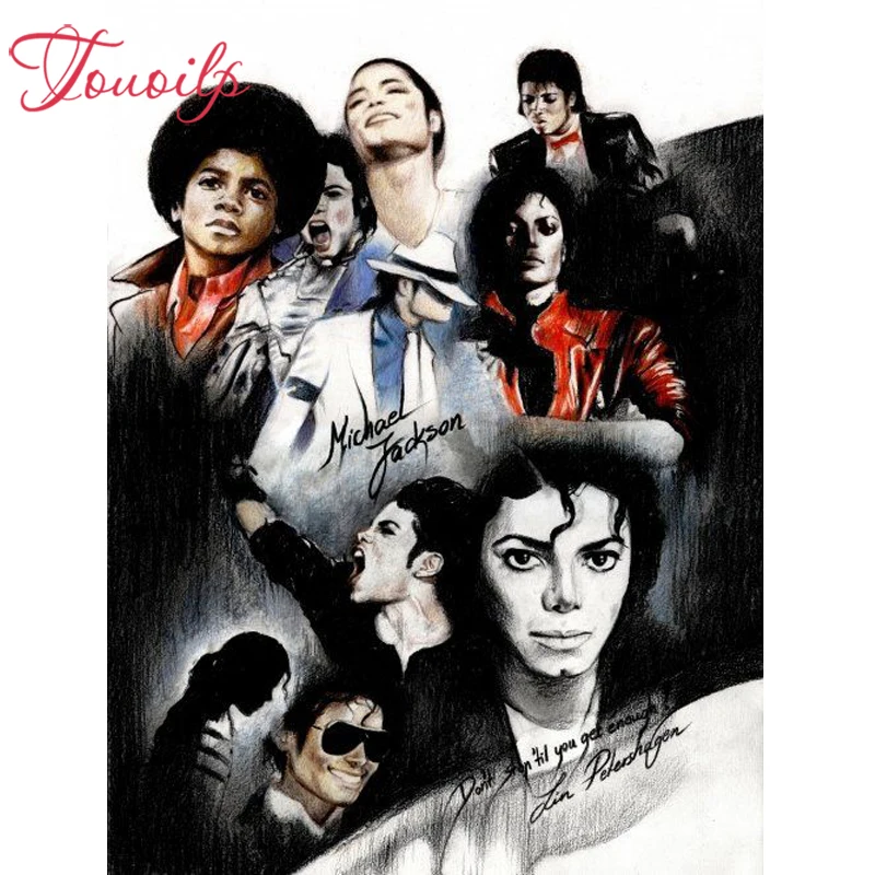 TOUOILP Full Square/Round Drill 5D DIY Michael Jackson Diamond Painting 3D Embroidery Cross Stitch Mosaic Rhinestone Home Decor | Дом и сад