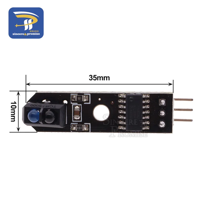 1 канал ИК Инфракрасный Линейный следящий датчик TCRT5000 препятствия Avoidanc для Arduino AVR ARM PIC DC 5 В