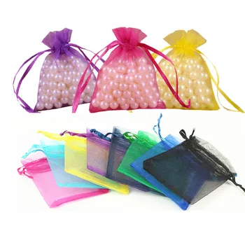 

Organza Bags 10x15cm 500pcs bolsas de organza Jewelry Pouch bolsitas de organza Small Gift Bag sacchetti organza 5Z