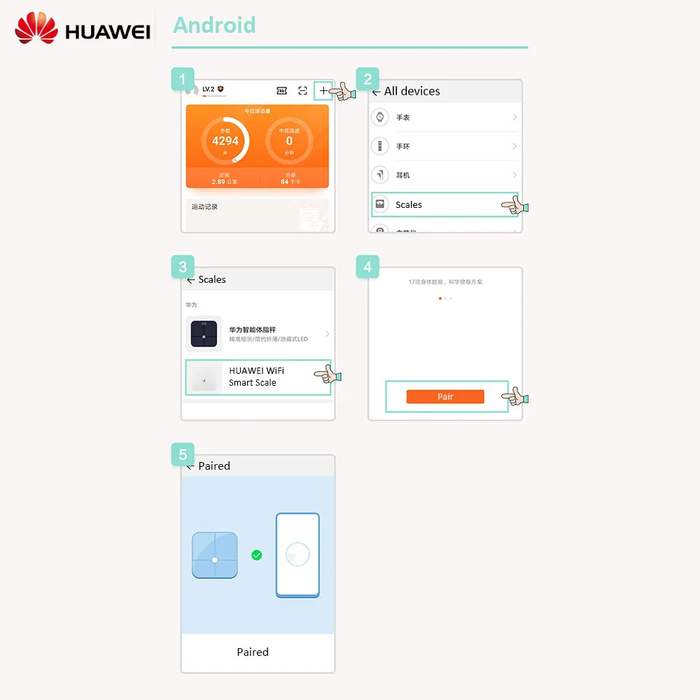 HUAWEI весы для измерения веса тела, Bluetooth, цифровые весы для тела, BMI, весы, состав тела, монитор, Поддержка Android и iOS, весы для взвешивания