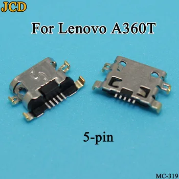 

JCD 200PCS/Lot Micro USB Charging Jack Dock Socket Port For Lenovo A360T Charge Connector