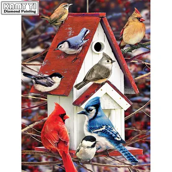 

new 2020 5d diy diamond embroidery Birds diamond painting Cross Stitch full square Rhinestone mosaic home decoration