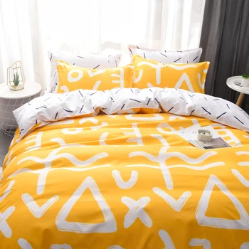 

Classic bedding set 11 size star bed linen 4pcs/set Cartoon duvet cover set bed sheet AB side duvet cover 2019 bed
