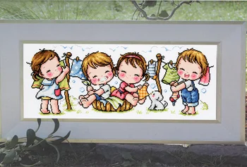 

Cross Stitch Set Chinese Cross-stitch Kit Embroidery Needlework Craft Packages Cotton Fabric Floss New Designs Embroidery G46