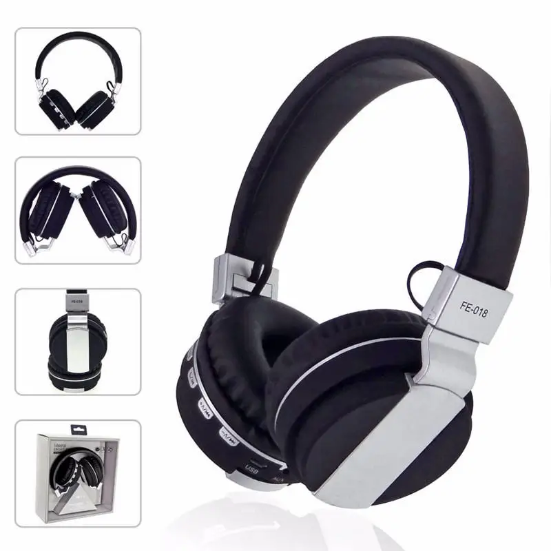 Portable Foldable FM Radio 3.5mm NFC bluetooth Headphone Headset with Mic for Mobile Phone | Электроника