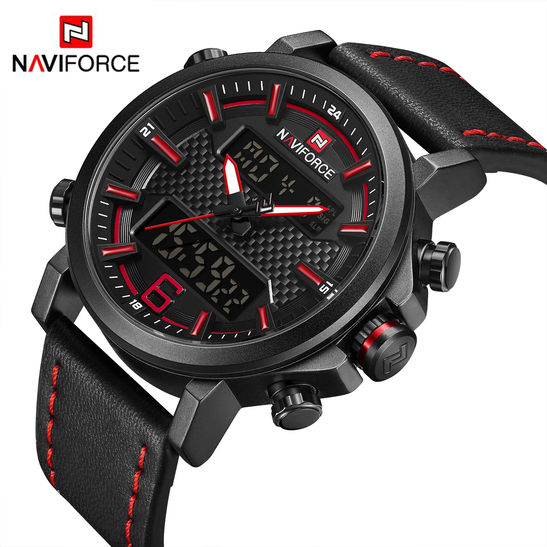 

Hot Sales naviforce Xiang 9135 Students Sports Quartz Watch Multi-functional Waterproof MEN'S Watch